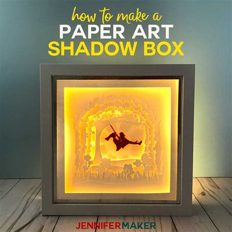 shadow box paper art tutorial